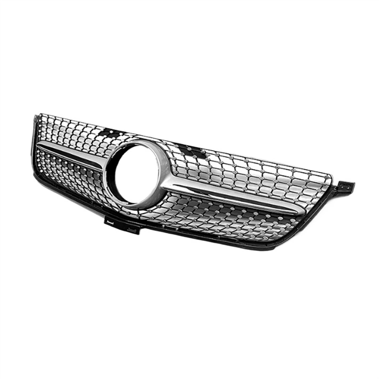 NUOSDEX Nieren Schwarz Kühlergrill Kompatibel Mit Benz Für ML Klasse W166 ML300 ML320 ML350 ML40 ML450 2012 2013 2014 2015 Fronthaubengrill Racing Frontstoßstangengrill Tuning(Chrome,Diamond) von NUOSDEX