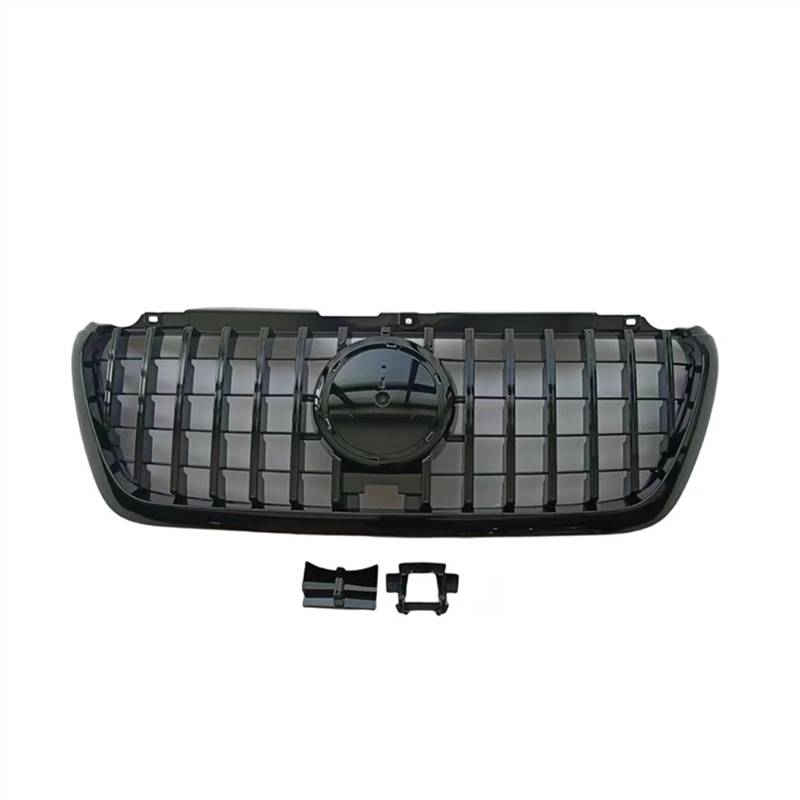 NUOSDEX Nieren Schwarz Kühlergrill Kompatibel Mit Benz Für Sprinter W907 2018 2019 2020 2021 2022 2023 Frontstoßstangengrill Haubengrill Frontkühlergrill Zubehör Ersatz(Black) von NUOSDEX