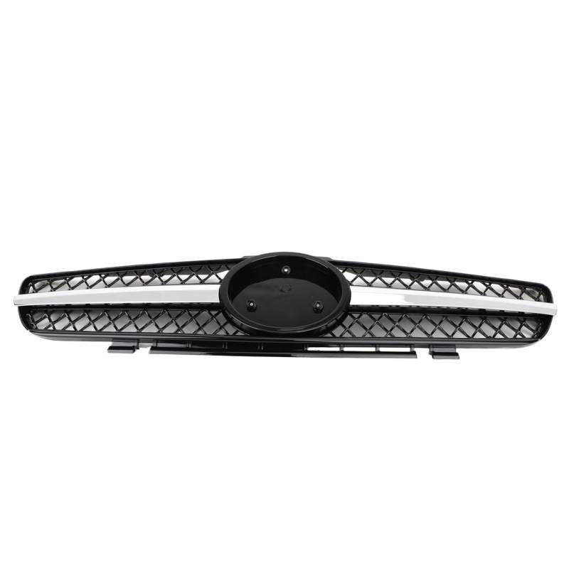 NUOSDEX Nieren Schwarz Kühlergrill Kompatibel Mit Benz R230 SL500 SL600 2003 2004 2005 2006 1 Fin Star Für AMG Auto-Frontgrill Frontstoßstangengrill Frontkühlergrill von NUOSDEX