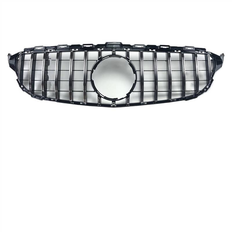 NUOSDEX Nieren Schwarz Kühlergrill Kompatibel Mit Benz W205 S205 C205 C260 C250 C180 C200 C300 2014 2015 2016 2017 2018 2019 2020 2021 Auto Frontstoßstangengrill(Silver,2014-2018) von NUOSDEX