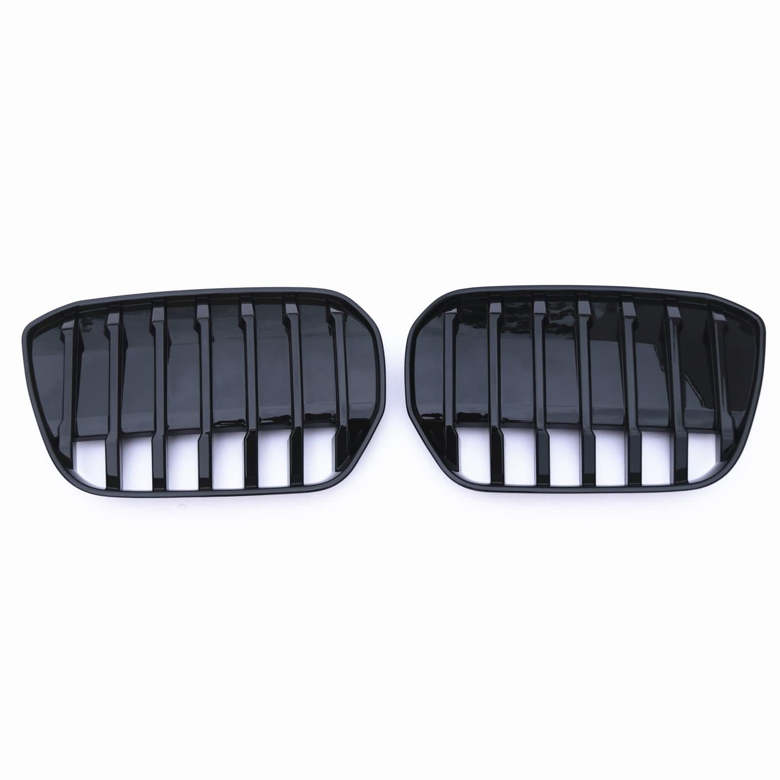 NUOSDEX Nieren Schwarz Kühlergrill Kompatibel Mit IX3 2020 2021 2022 2023 Auto Stoßstange Ansaughaube Mesh Air Vent Cover Grid Kit Kühlergrill Front Kühlergrill Ersatz(Black) von NUOSDEX