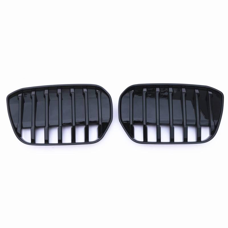 NUOSDEX Nieren Schwarz Kühlergrill Kompatibel Mit IX3 2020 2021 2022 2023 Auto Stoßstange Ansaughaube Mesh Air Vent Cover Grid Kit Kühlergrill Front Kühlergrill Ersatz(Black) von NUOSDEX