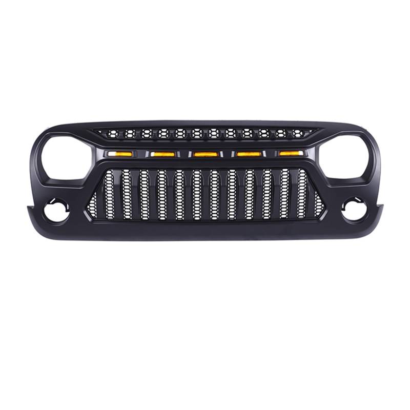 NUOSDEX Nieren Schwarz Kühlergrill Kompatibel Mit Jeep Für Wrangler JK 2007 2008 2009 2010 2011 2012 2013 2014 2015 2016 2017 Kühlergrillschutz Fronthaubeneinsätze Mesh-Grill von NUOSDEX