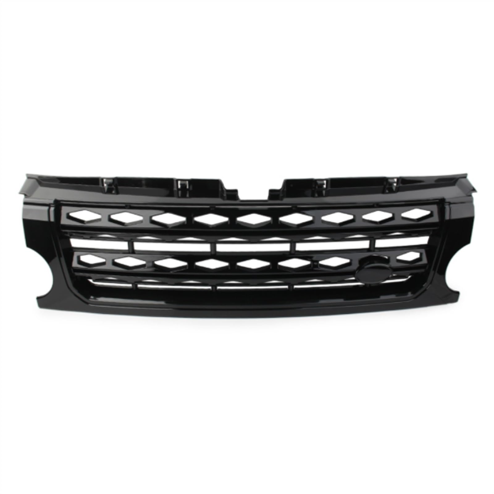 NUOSDEX Nieren Schwarz Kühlergrill Kompatibel Mit Land Für Rover Für Discovery L319 LR3 2005 2006 2007 2008 2009 Auto-Renngrills Front-Nierenhaubenform-Styling-Gitter(Black) von NUOSDEX