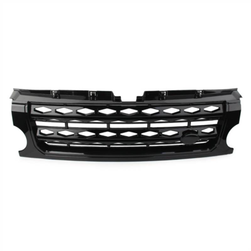 NUOSDEX Nieren Schwarz Kühlergrill Kompatibel Mit Land Für Rover Für Discovery L319 LR3 2005 2006 2007 2008 2009 Auto-Renngrills Front-Nierenhaubenform-Styling-Gitter(Black) von NUOSDEX