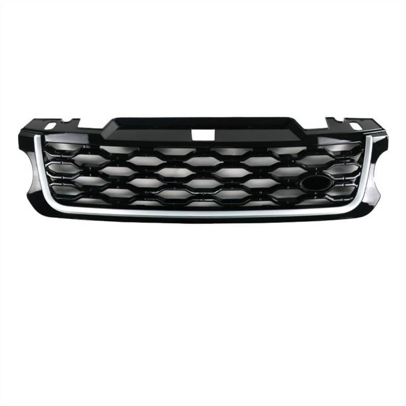 NUOSDEX Nieren Schwarz Kühlergrill Kompatibel Mit Land Für Rover Für Range Für Rover Sport L494 2014 2015 2016 2017 Auto Frontstoßstangen-Netzabdeckungsgitter OEM: LR098747 LR116509(Style 1) von NUOSDEX
