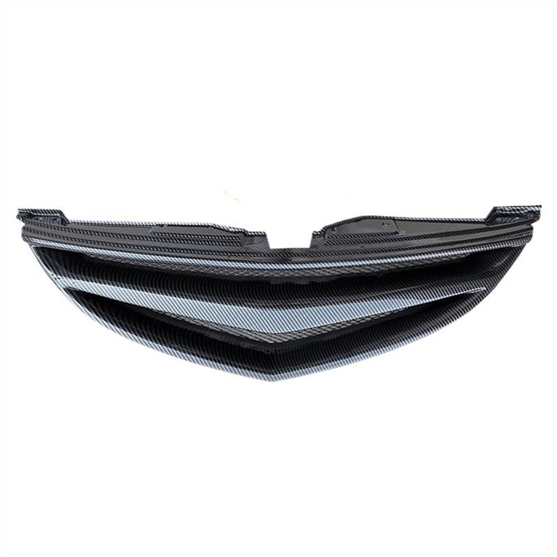 NUOSDEX Nieren Schwarz Kühlergrill Kompatibel Mit Mazda Für 6 2009 2010 2011 2012 2013 Mesh-Frontgrill Dekorative Abdeckung Refit Zubehör Stoßfänger Mesh Fronteinlassgitter(Carbon Surface) von NUOSDEX