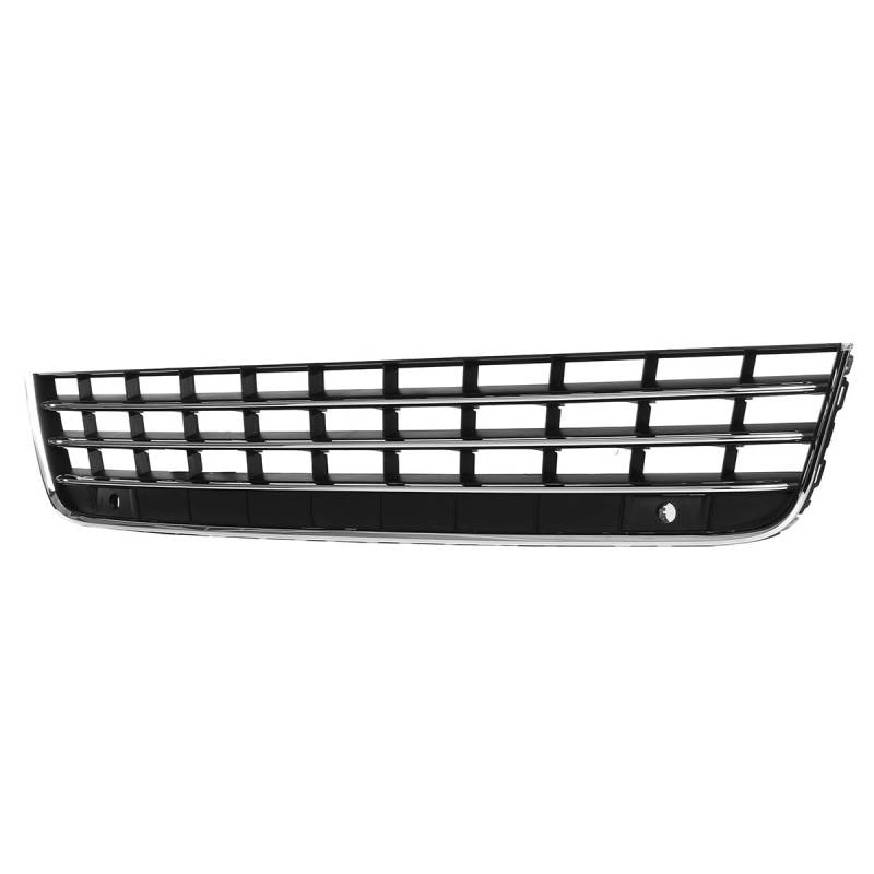 NUOSDEX Nieren Schwarz Kühlergrill Kompatibel Mit VW Für Touareg 2011 2012 2013 2014 Auto Frontstoßstange Unterer Kühlergrill Lufteinlass Chromverkleidung Ersatz OEM: 7P6853671E von NUOSDEX