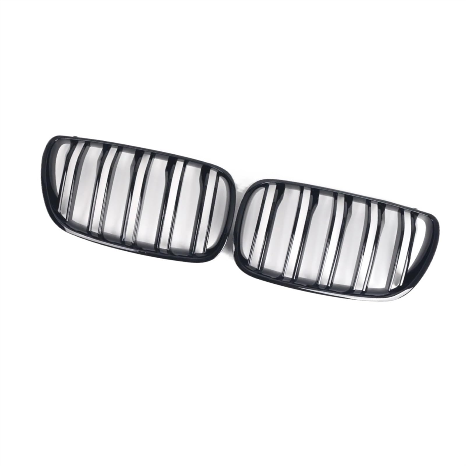 NUOSDEX Nieren Schwarz Kühlergrill Kompatibel Mit X3 E83 2007 2008 2009 2010 Glänzend Schwarz Doppellamellen Haube Nierengrill Renngrills Stoßfänger Mesh Front Einlassgitter von NUOSDEX