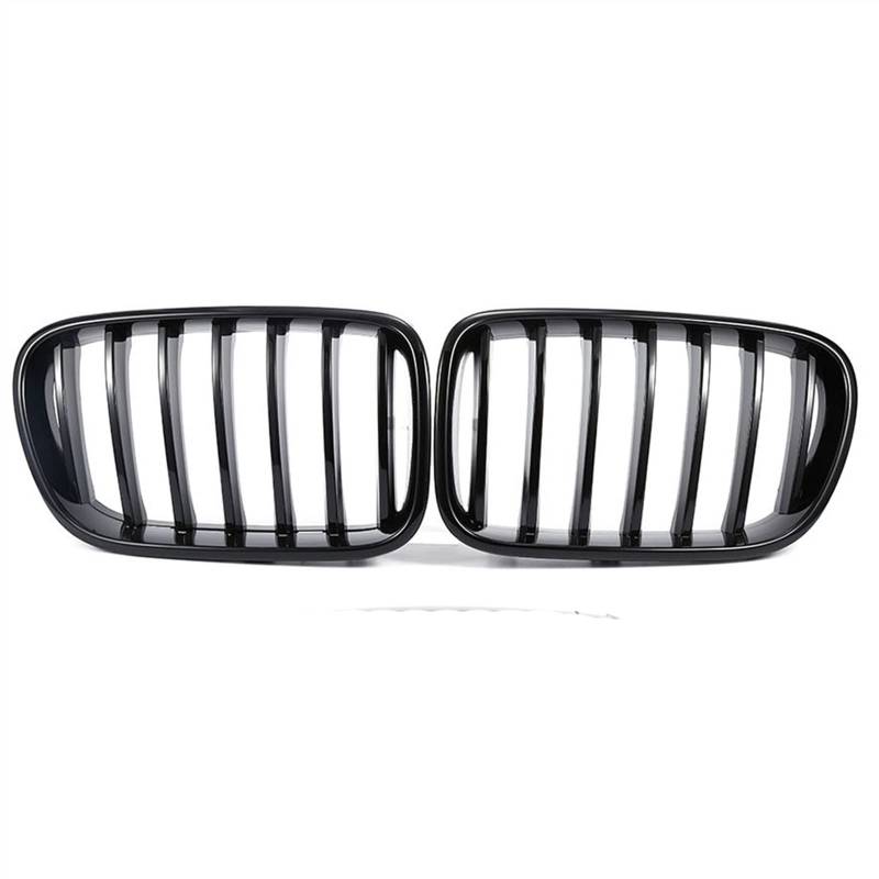 NUOSDEX Nieren Schwarz Kühlergrill Kompatibel Mit X3 F25 2010 2011 2012 2013 Frontnierengitter Mattglanz Schwarz Auto-Frontstoßstangengitter Ersatz-Frontkühlergrill(Gloss Black A) von NUOSDEX