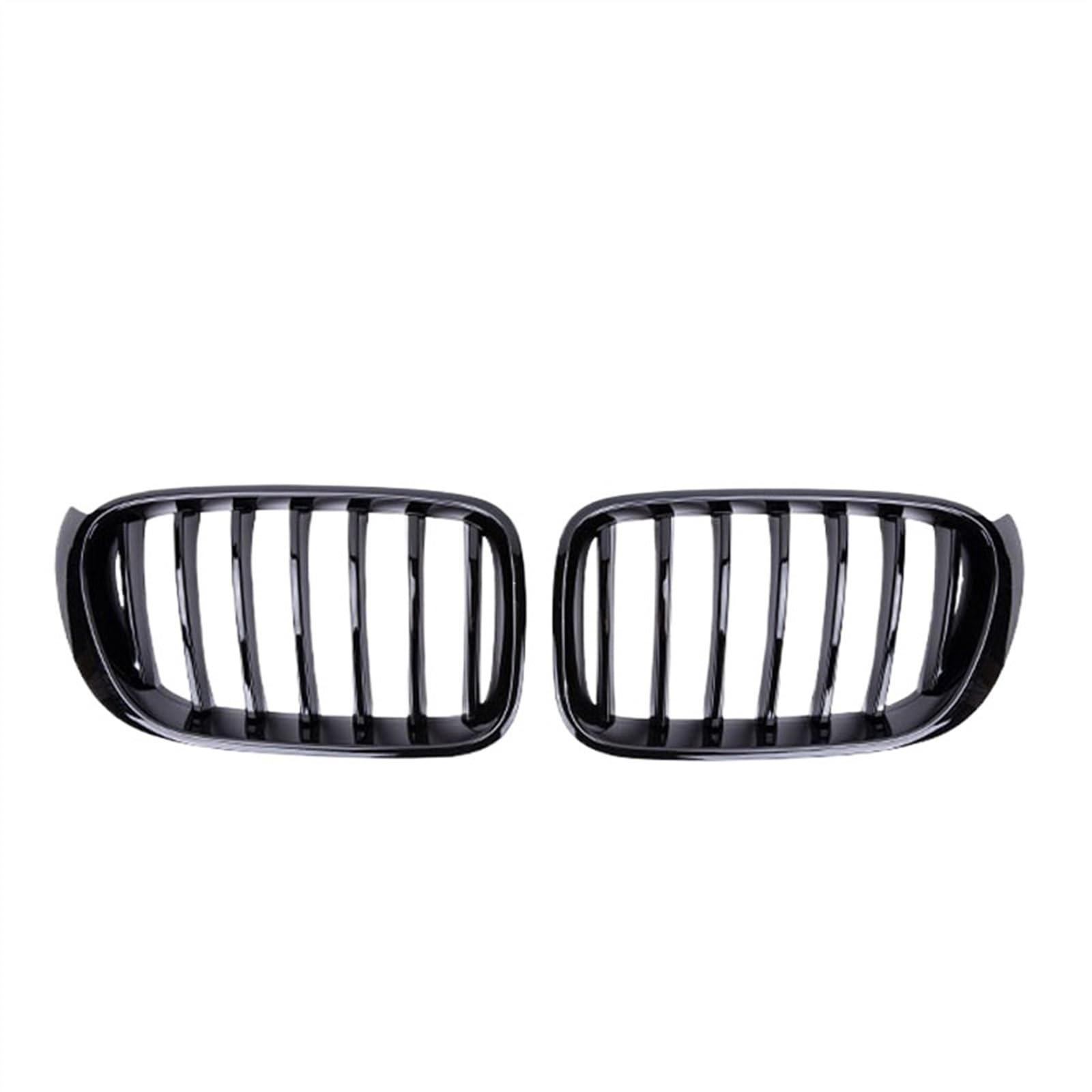NUOSDEX Nieren Schwarz Kühlergrill Kompatibel Mit X3 F25 X4 F26 2014 2015 2016 2017 Auto Front Nierengrill Einzellinie Lamellen Ersatz Stoßfänger Mesh Front Einlassgitter(Gloss Black) von NUOSDEX