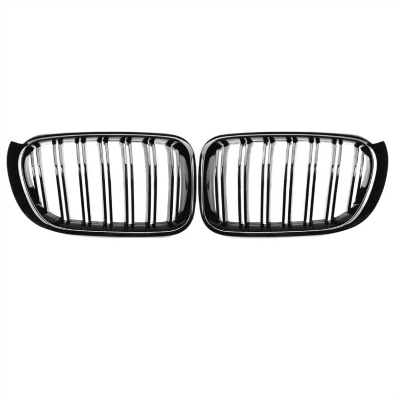 NUOSDEX Nieren Schwarz Kühlergrill Kompatibel Mit X3 X4 F25 F26 2014 2015 2016 2017 Frontgrill Renngrills Frontstoßstange Nierengrill Grill Haube Mesh Doppellinie von NUOSDEX