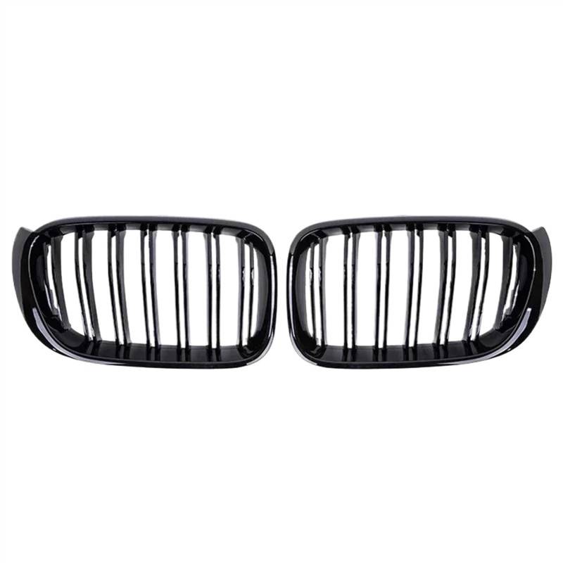 NUOSDEX Nieren Schwarz Kühlergrill Kompatibel Mit X3 X4 F25 F26 2014 2015 2016 2017 Frontniere Doppelliniengrill Grill Ersatz Renngitter Autogrill Zubehör von NUOSDEX
