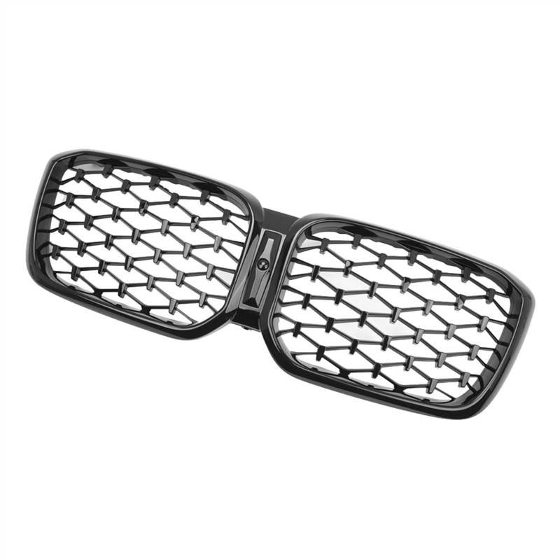 NUOSDEX Nieren Schwarz Kühlergrill Kompatibel Mit X3 X4 G01 G02 G08 2022 2023 Auto Frontstoßstangengrill Nierengrill Haubengrill Schwarz Glänzend Zubehör OEM: 51139501170(Type B) von NUOSDEX