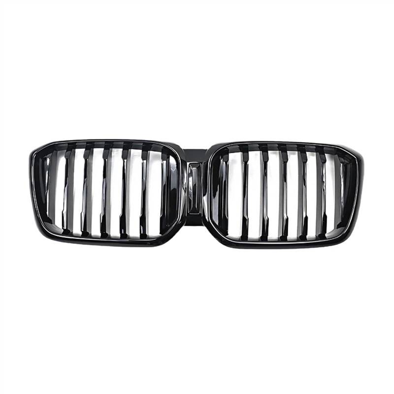 NUOSDEX Nieren Schwarz Kühlergrill Kompatibel Mit X3 X4 G01 G02 LCI 2022 2023 2024 Auto Frontstoßstange Nierengrill Haubengrill Renngrills Ersatzzubehör(color1) von NUOSDEX