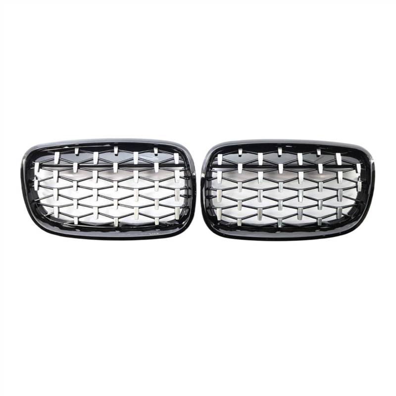 NUOSDEX Nieren Schwarz Kühlergrill Kompatibel Mit X5 E70 X6 E71 2007 2008 2009 2010 2011 2012 2013 Auto-Frontgrill OEM: 51137157687 51137157688 51137185223 51137185224 von NUOSDEX