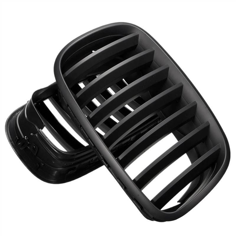 NUOSDEX Nieren Schwarz Kühlergrill Kompatibel Mit X5 X6 E70 E71 2007 2008 2009 2010 2011 2012 2013 Auto Front Niere Kühlergrill OEM: 51137157687 51137305589 51137185223(3) von NUOSDEX