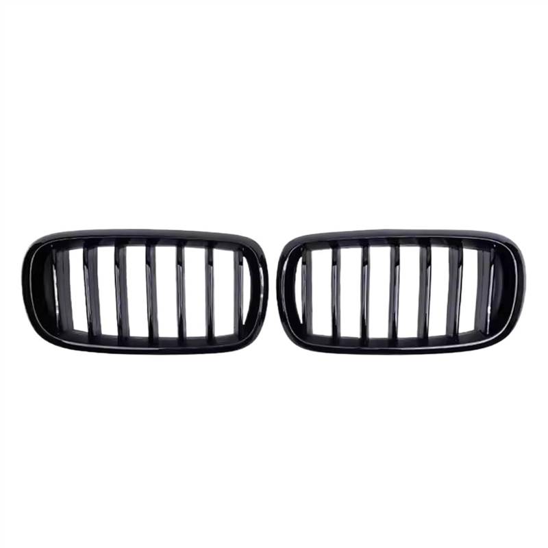 NUOSDEX Nieren Schwarz Kühlergrill Kompatibel Mit X5M F85 X6M F86 2015 2016 2017 Frontstoßstangen-Nierengitter Auto-Frontkühlergrill OEM: 51117294485 51117294486(Glossy Black,Single) von NUOSDEX