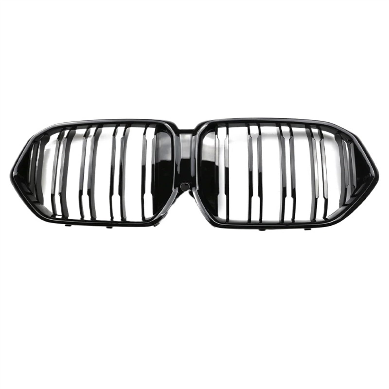 NUOSDEX Nieren Schwarz Kühlergrill Kompatibel Mit X6 G06 X6M F96 2020 2021 2022 Einzel-Doppellamelle Glanzschwarz Frontnierengrill Stoßfängergitter Fronteinlassgitter(Double Slat) von NUOSDEX