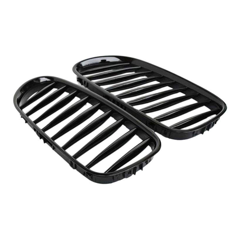 NUOSDEX Nieren Schwarz Kühlergrill Kompatibel Mit Z-Serie Z4 E85 2003 2004 2005 2006 2007 2008 Auto Vorne Doppel-Nierengrill Stoßfänger Mesh Front Einlassgitter Ersatz(Black) von NUOSDEX