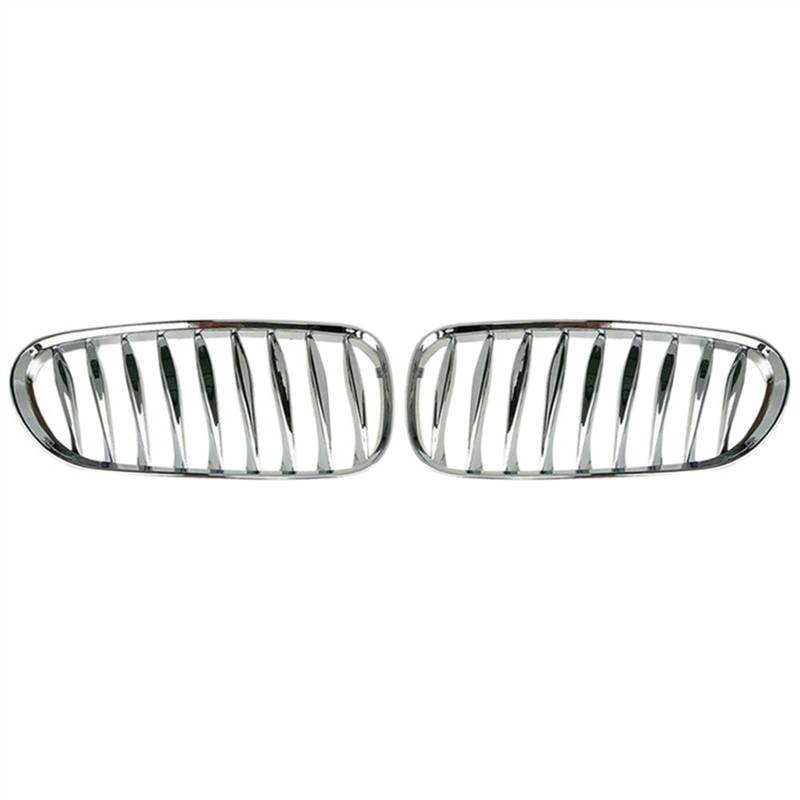 NUOSDEX Nieren Schwarz Kühlergrill Kompatibel Mit Z-Serie Z4 E85 2003 2004 2005 2006 2007 2008 Auto Vorne Doppel-Nierengrill Stoßfänger Mesh Front Einlassgitter Ersatz(Silver) von NUOSDEX