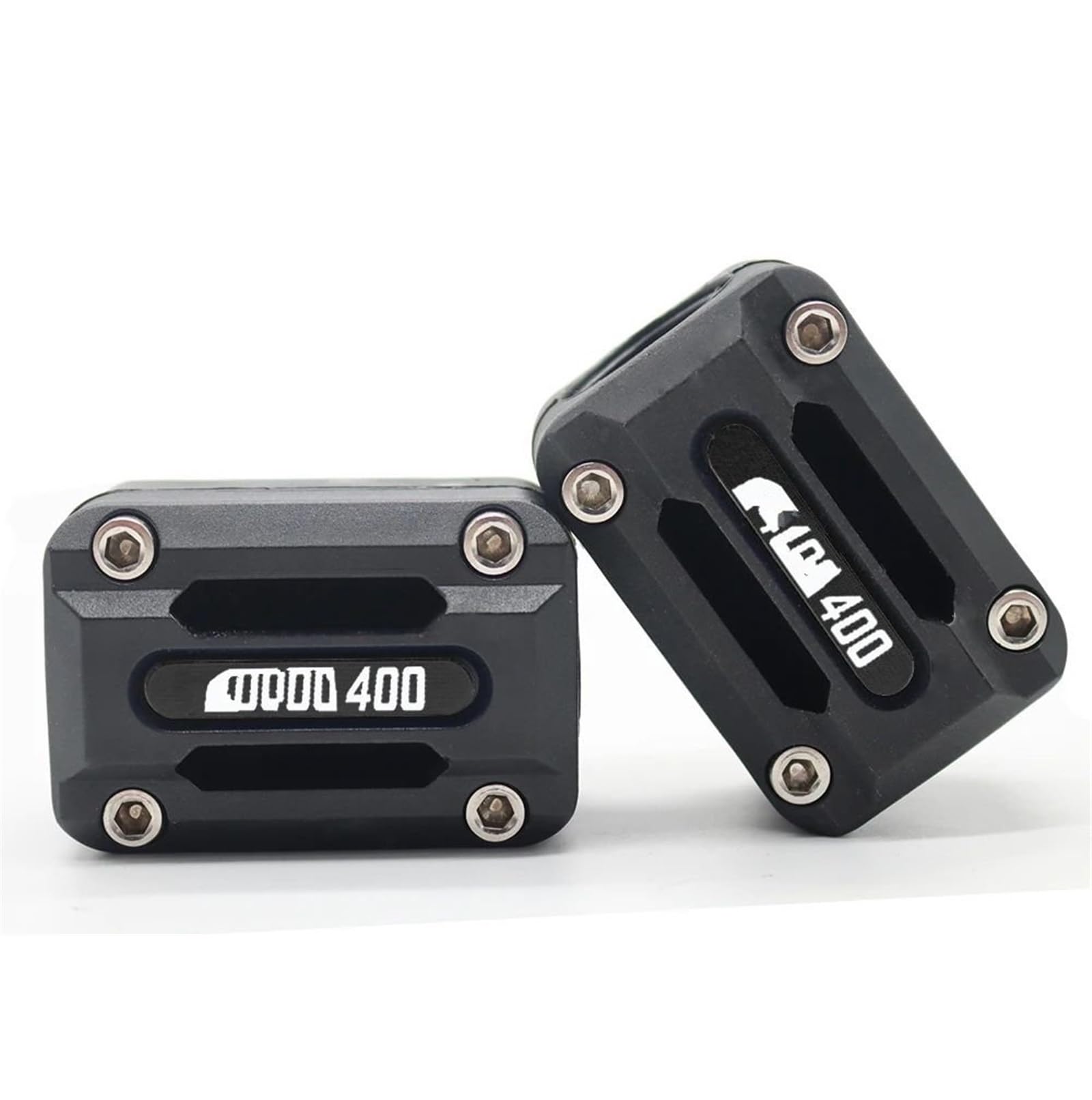 NUOSDEX Stoßstange dekorative Blöcke Kompatibel Mit CB400F Für CB400X Motorrad-Motor-Crash-Bar-Schutz Stoßstange Dekorativer Schutzblock Zubehör 22/25/28 Mm(Black) von NUOSDEX