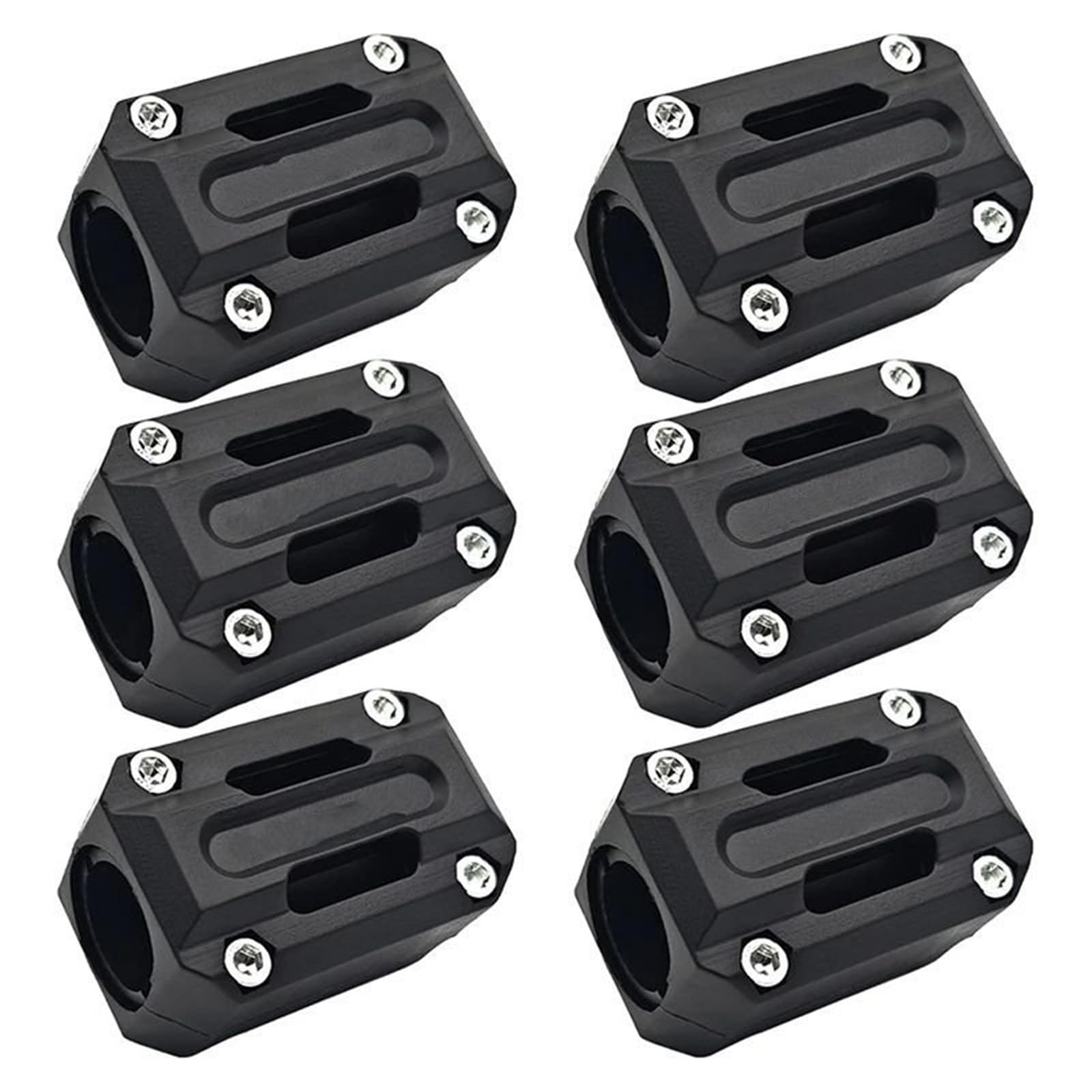 NUOSDEX Stoßstange dekorative Blöcke Kompatibel Mit Für R1200GS Motorrad-Motor-Crash-Bar Dekorativer Stoßstangenschutzblock Crash Bar Slider-Schutz Dekor-Schutz(6PCS) von NUOSDEX