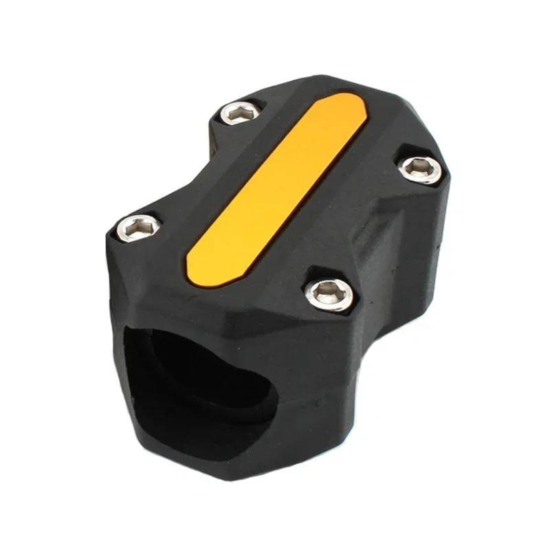 NUOSDEX Stoßstange dekorative Blöcke Kompatibel Mit Triumph Für Tiger Für Explorer 1200 800xc Motorrad Motorschutzbügel Stoßstange Dekorativer Block Crash Bar(Yellow) von NUOSDEX