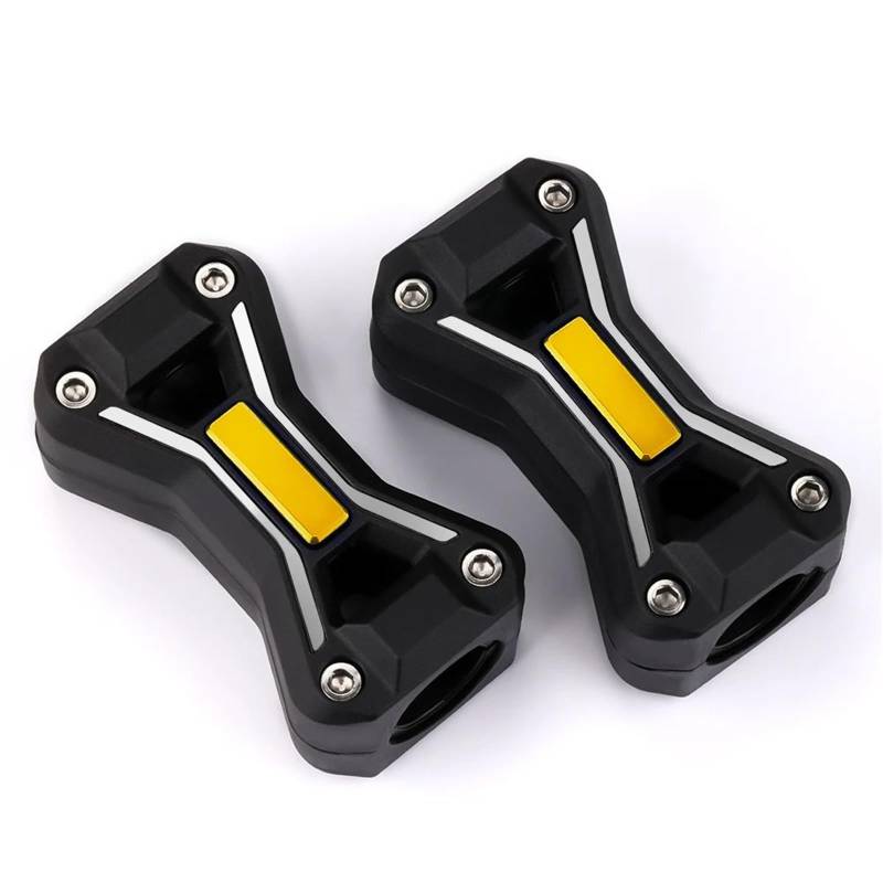 NUOSDEX Stoßstange dekorative Blöcke Kompatibel Mit Yamaha Für XTZ1200 Für Super Für Tenere XT1200Z 700 Motorrad-Stoßstangenschutzblock, Motorschutz, Dekorative Blöcke, 2 Stück(Yellow1) von NUOSDEX
