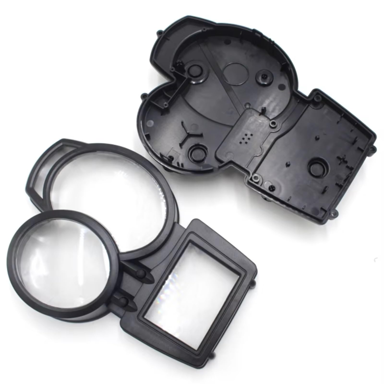 NUOSDEX Tachogehäuse Motorrad Kompatibel Mit Für F650GS Für R1200R Für F700GS Drehzahlmesser-Messgerätabdeckung Kilometerzähler Geschwindigkeitstabelle Instrumentengehäuse(A Set) von NUOSDEX