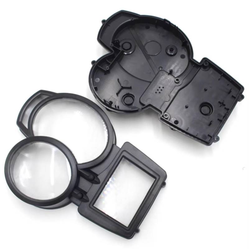 NUOSDEX Tachogehäuse Motorrad Kompatibel Mit Für F650GS Für R1200R Für F700GS Drehzahlmesser-Messgerätabdeckung Kilometerzähler Geschwindigkeitstabelle Instrumentengehäuse(A Set) von NUOSDEX