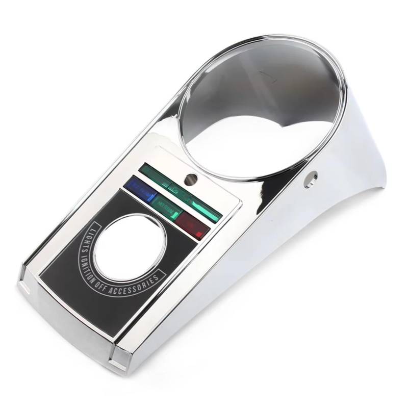 NUOSDEX Tachogehäuse Motorrad Kompatibel Mit Für Softail 1991 1992 1993 1994 1995 Chrom-Motorrad-Instrumentenhalter, Tacho, Armaturenbrett-Abdeckung, Gehäuse-Kit von NUOSDEX
