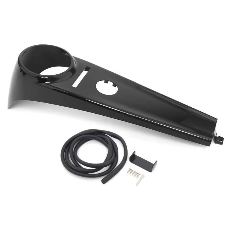NUOSDEX Tachogehäuse Motorrad Kompatibel Mit Für Softail 2000 2001 2002 2003 2004 2005 2006 2007 2008 2009 2010 2011 2012 2013–2017 Motorrad Gestreckte Tank Armaturenbrett Konsolenabdeckung(Black) von NUOSDEX