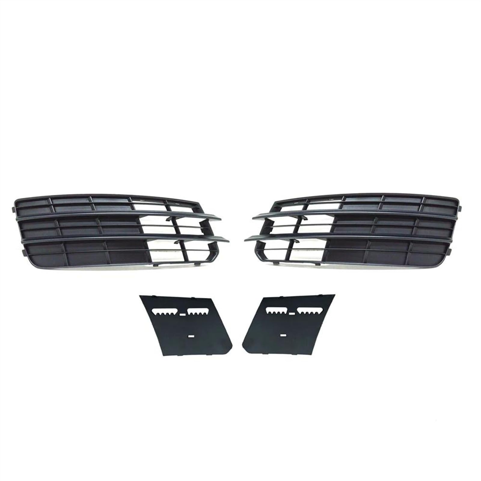 Nebelscheinwerfergitter Kompatibel Mit A7 2011–2015 Auto Nebelscheinwerfer Kühlergrill Abdeckung Trim Links Rechts Nebel Lampe Rahmen Ersatz Racing Grills Boden Platte(Pair,Grille+Bottom Plate) von NUOSDEX