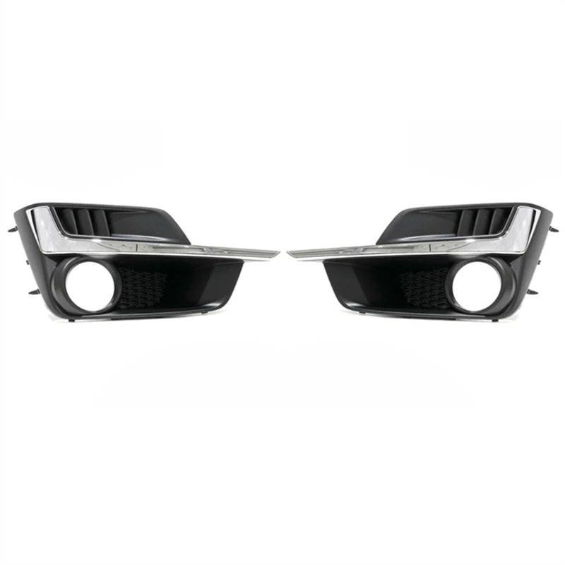 Nebelscheinwerfergitter Kompatibel Mit Subaru Für Impreza 2015 2016, Auto-Frontstoßstange, Nebelscheinwerfer-Rahmenabdeckung, Nebelscheinwerfer-Kühlergrill-Besatz, Blendenabdeckung 57731FJ300(Pair) von NUOSDEX