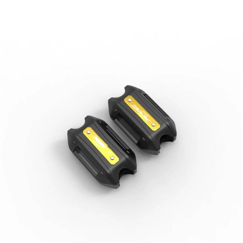 Stoßstange dekorative Blöcke Kompatibel Mit XRE300 2022 Motorrad-Sturzbügel, Stoßstange, Motorschutz, Dekorativer Block, Zubehör, 25 Mm(Yellow) von NUOSDEX