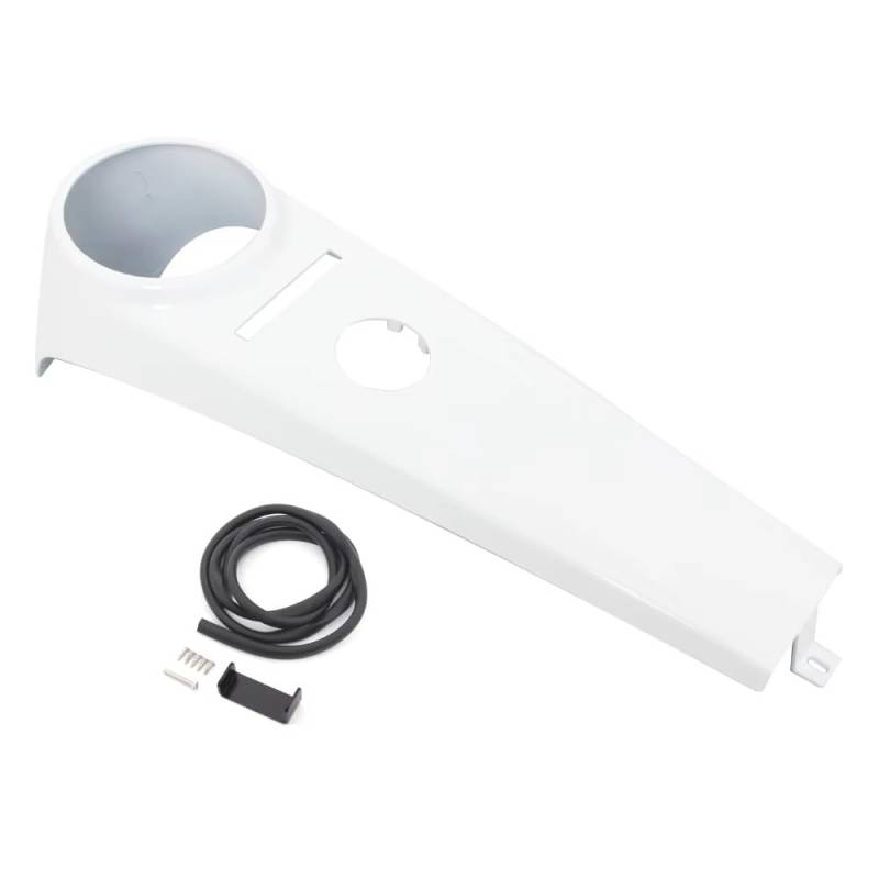 Tachogehäuse Motorrad Kompatibel Mit Softail 2000 2001 2002 2003 2004 2005 2006 2007 2008 2009 2010 2011 2012-2017 Motorrad-Benzintank, Instrumententafel, Konsolenabdeckung, Armaturenbrett(White) von NUOSDEX