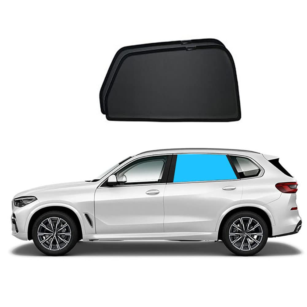Auto Magnetischer Seitenfenster Sonnenblenden,Atmungsaktives UV Schutz Blendung, Für BMW X3 G01 2018-2023 Privatsphäre Schutz Sonnenschutz,Rear Window von NURCIX