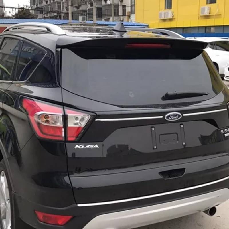 NURCIX Auto Heckspoiler Lippe Kofferraum Heckflügel ABS Material für Ford Escape kuga ST 2013 2014 2015 2016 2017 StoßStange Dach Deckel Tail Wing,Black Style von NURCIX