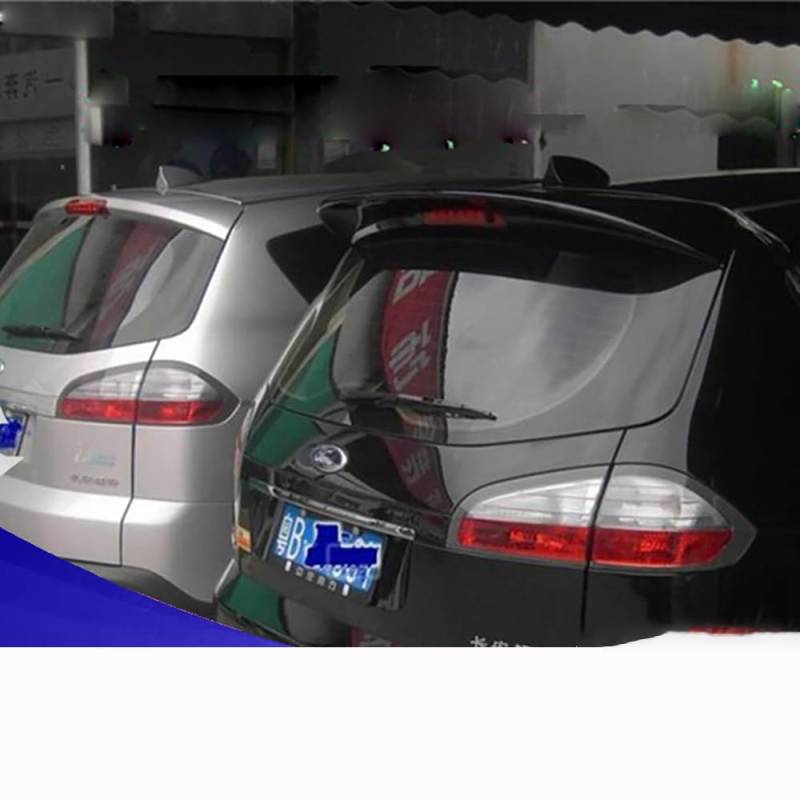 NURCIX Auto Heckspoiler Lippe Kofferraum Heckflügel ABS Material für Ford Smax S-max StoßStange Dach Deckel Tail Wing,Silver Style von NURCIX