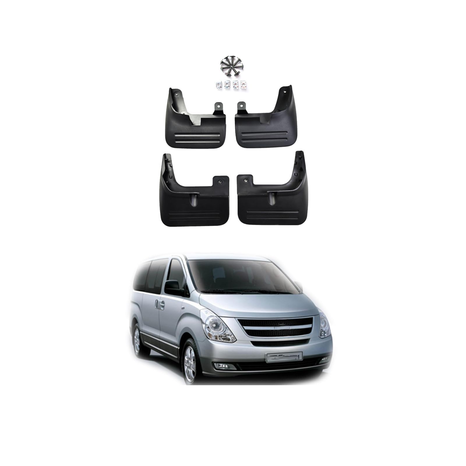 Vordere und hintere Schmutzfänger,kompatibel mit Hyundai H1 Stanex 2011-2019,Mud Flaps von NURCIX