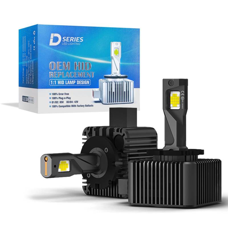 NUROTA 2 Stück D1S Xenon Brenner 12V 35W -Xenonscheinwerfer 6500K Weiß mit Zulassung - Ersatz für HID Xenon Brenner von NUROTA