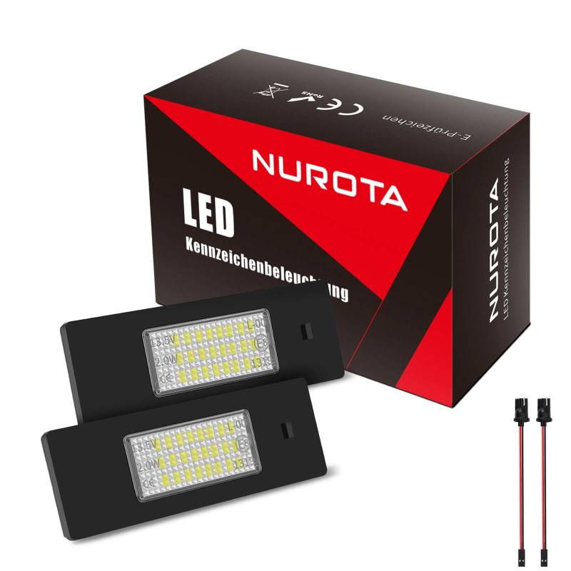 NUROTA Led Kennzeichenbeleuchtung für 1er E81 E87, 6er E63, Z4 E85 E86, MINI R55 R60 R61 von NUROTA