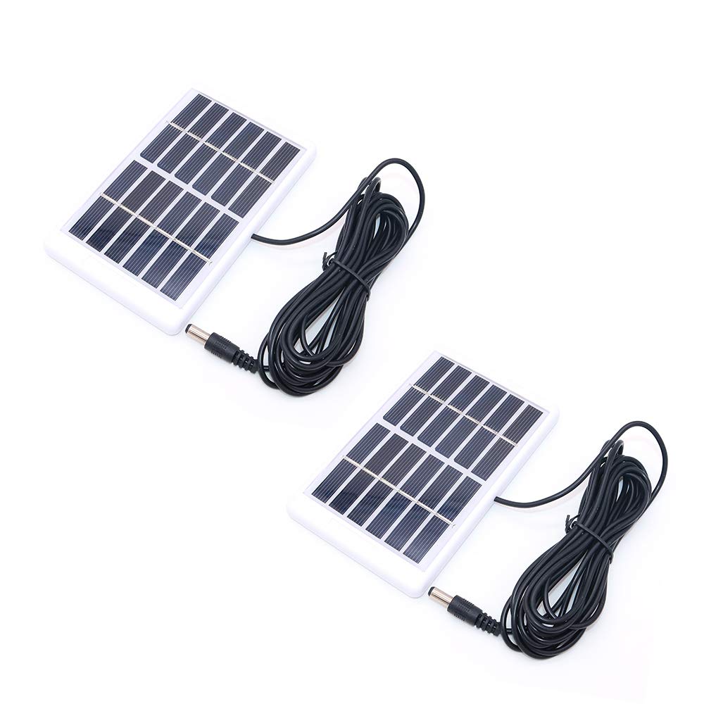 NUZAMAS 2er-Set 6V 1,2 W Micro Mini Solarpanel-Zellen, 3 m Kabel-Gleichstromanschluss, für Solarenergie, Heimwerkerhaus, Gartenleuchte, Wissenschaftsprojekte - Spielzeug - Batterieladegerät NUZAMAS 2er-Set 6V 1,2 W Micro Mini Solarpanel-Zellen, 3 m Kabel-Gleichstromanschluss, für Solarenergie, Heimwerkerhaus, Gartenleuchte, Wissenschaftsprojekte - Spielzeug - Batterieladegerät von NUZAMAS