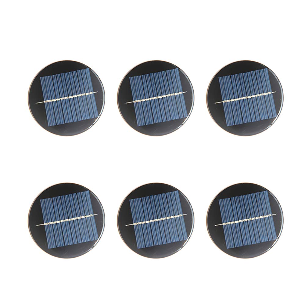 NUZAMAS 6er-Set 6V 80mm Micro Mini Solarpanelzellen für Solarenergie, Heimwerkerhaus, Gartenlicht, Wissenschaftsprojekte - Spielzeug - Batterieladegerät NUZAMAS 6er-Set 6V 80mm Micro Mini Solarpanelzellen für Solarenergie, Heimwerkerhaus, Gartenlicht, Wissenschaftsprojekte - Spielzeug - Batterieladegerät von NUZAMAS