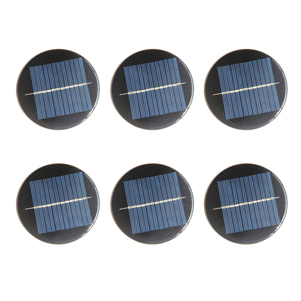 NUZAMAS 6er-Set 6V 90mm Micro Mini Solarpanel-Zellen für Solarenergie, Heimwerkerhaus, Gartenlicht, Wissenschaftsprojekte - Spielzeug - Batterieladegerät NUZAMAS 6er-Set 6V 90mm Micro Mini Solarpanel-Zellen für Solarenergie, Heimwerkerhaus, Gartenlicht, Wissenschaftsprojekte - Spielzeug - Batterieladegerät von NUZAMAS