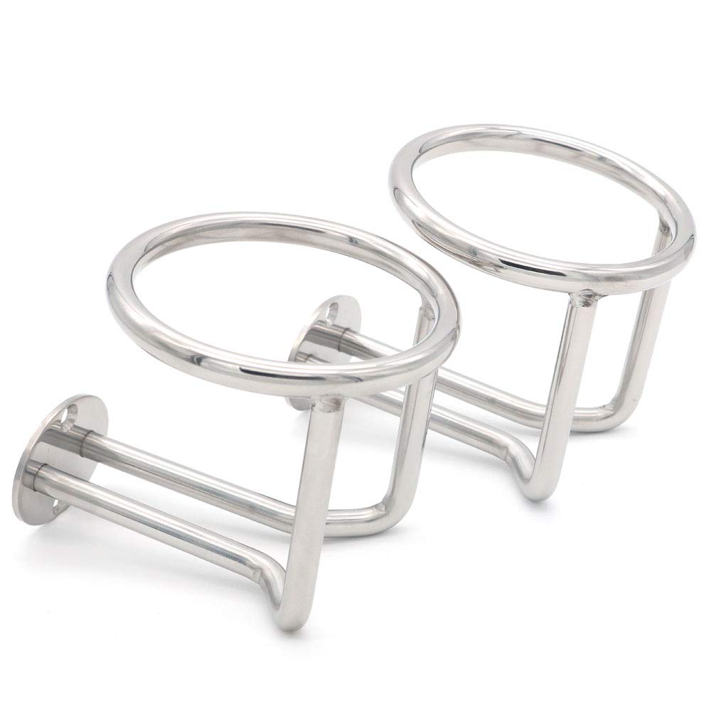 Nuzamas Getränkehalter / Kaffebecherhalter, 304-Edelstahl, für Boot, Marine, Yacht, LKW, Wohnmobil, 2er-Set Nuzamas Getränkehalter / Kaffebecherhalter, 304-Edelstahl, für Boot, Marine, Yacht, LKW, Wohnmobil, 2er-Set von NUZAMAS