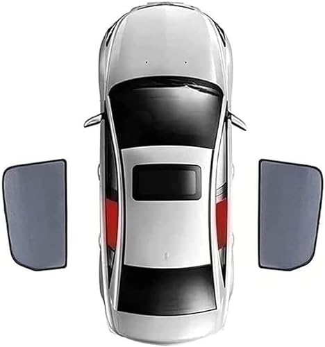 Auto Seitenscheibe Sonnenschutz für Audi A6 4G (C7, 2011-2018), Front Heck Magnetischer Uv-Schutz PrivatsphäRe Atmungsaktives Sonnenblende, Auto ZubehöR,B/2pcs-rear-doors von NVADE