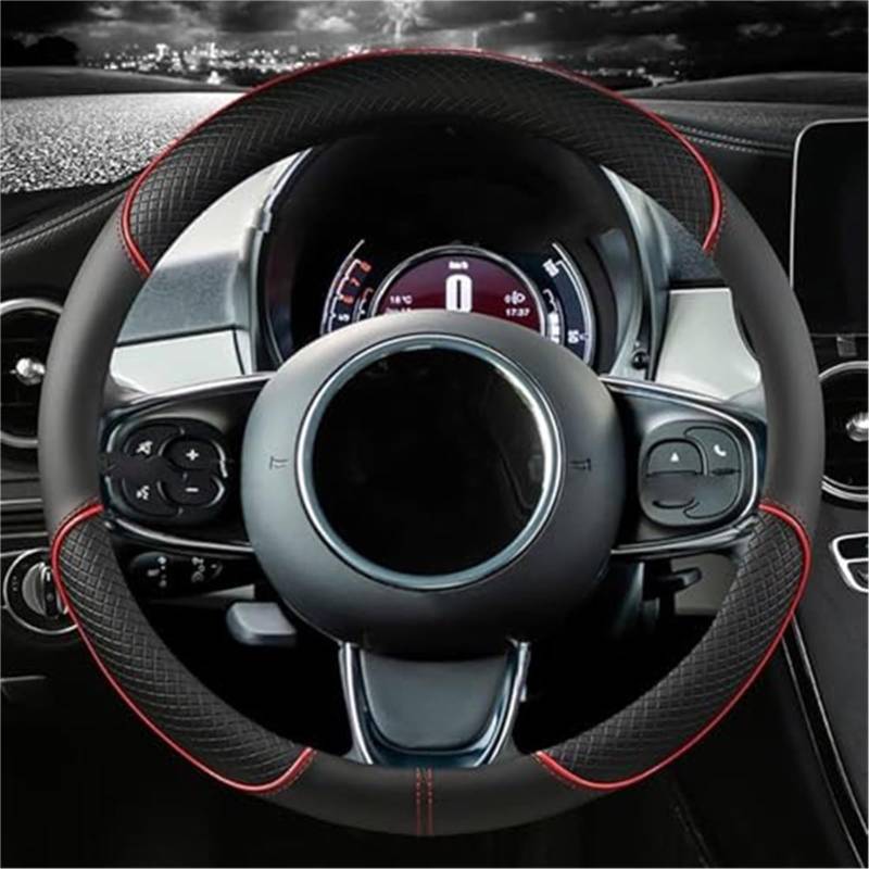 Lenkradbezug Für Benz Für GLA Für Klasse Für GLA 180 200 250 Für GLA 45 Für AMG Auto Lenkradbezug Lenkradbezüge E-Beige-Typ O(A-red) von NVCPHGEDEK