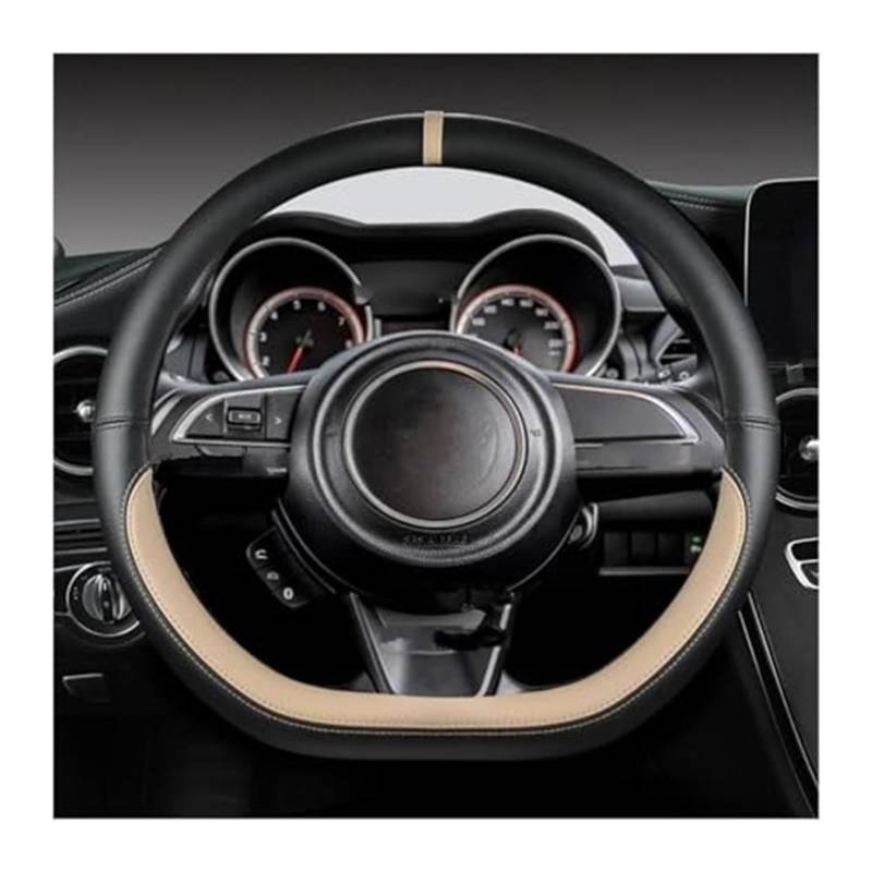 Lenkradbezug Für Citroen Für C3 Für AIRCROSS 2017 2018 2019 2020 2021 2 D Typ Lenkrad Abdeckung Lenkrad Dekorative Abdeckung(BEIGE) von NVCPHGEDEK